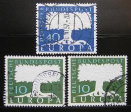 Poštové známky Nemecko 1957-58 Európa CEPT Mi# 268-69,294