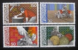 Poštové známky Lichtenštajnsko 1982 Zamìstnání Mi# 802-05 