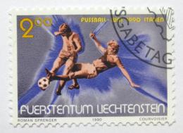Poštová známka Lichtenštajnsko 1990 MS ve futbale Mi# 987