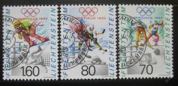 Poštové známky Lichtenštajnsko 1991 ZOH Albertvilee Mi# 1030-32