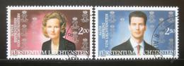 Poštové známky Lichtenštajnsko 2002 Krá¾ovský pár Mi# 1299-1300