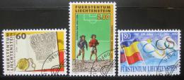 Poštové známky Lichtenštajnsko 1994 Výroèí a události Mi# 1105-07