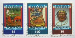 Poštové známky Lichtenštajnsko 1993 Tibetské umenie Mi# 1061-63