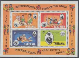 Poštové známky Tanzánia 1979 Medzinárodný rok dìtí Mi# Block 18