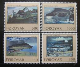 Poštové známky Faerské ostrovy 1990 Umenie Mi# 207-10