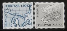 Poštové známky Faerské ostrovy 1982 Európa CEPT Mi# 70-71