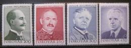 Poštové známky Faerské ostrovy 1984 Básníci Mi# 99-102
