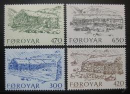 Poštové známky Faerské ostrovy 1987 Architektúra Mi# 145-48