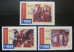 Poštové známky Surinam 1999 Dìtské kresby Mi# 1716-18