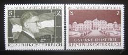 Poštové známky Rakúsko 1970 Druhá republika Mi# 1322-23