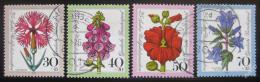 Poštové známky Nemecko 1974 Kvety Mi# 818-21