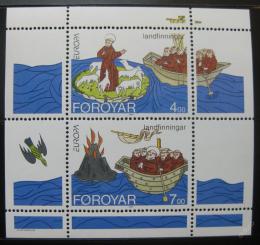 Poštové známky Faerské ostrovy 1994 Európa CEPT Mi# Block 7