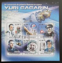 Potov znmky Mozambik 2011 Jurij Gagarin Mi# 4598-4603