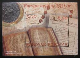 Poštové známky Faerské o. 2002 Schùze reprezentantù Mi# Block 13