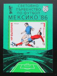Poštová známka Bulharsko 1985 MS ve futbale Mi# Block 155