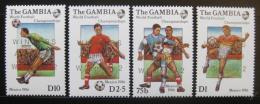 Poštové známky Gambia 1986 MS ve futbale, pretlaè Mi# 645-48