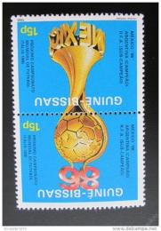 Poštové známky Guinea-Bissau 1986 MS ve futbale Mi# 901-02