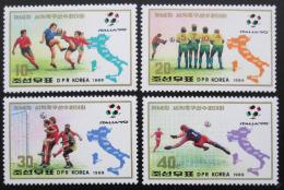 Poštové známky KLDR 1989 MS ve futbale Mi# 3070-73