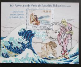 Potov znmka Mozambik 2009 Umenie, Katsushika Hokusai Mi# Block 280 - zvi obrzok