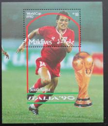 Poštová známka Maldivy 1990 MS ve futbale Mi# Block 182