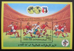 Poštová známka Jemen 1990 MS ve futbale Mi# Block 25