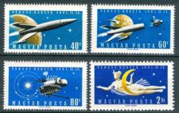 Poštové známky Maïarsko 1961 Prieskum vesmíru Mi# 1758-61