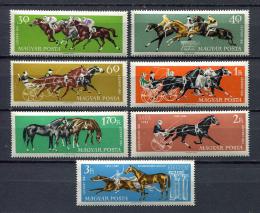 Poštové známky Maïarsko 1961 Dostihy Mi# 1776-82