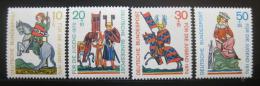 Poštové známky Nemecko 1970 Lyriètí básníci Mi# 612-15 Kat 4.50€