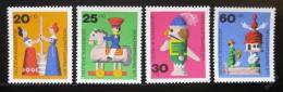 Poštové známky Nemecko 1971 Døevìné hraèky Mi# 705-08