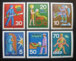 Poštové známky Nemecko 1970 Služby dobrovolníkù Mi# 629-34