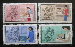 Poštové známky Nemecko 1987 Mladí v prùmyslu Mi# 1315-18 Kat 8€