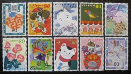 Poštové známky Japonsko 2003 Pozdravy Mi# 3458-67