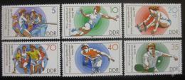 Poštové známky DDR 1987 Športy Mi# 3111-16