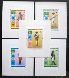 Poštové známky Mauritánia 1976 Vojenské uniformy Deluxe Mi# 528-33