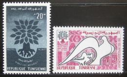 Poštové známky Tunisko 1960 Rok uprchlíkù Mi# 549-50