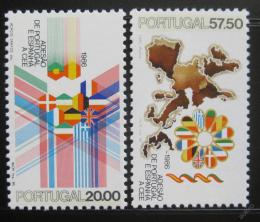 Poštové známky Portugalsko 1986 Vstup do EU Mi# 1677-78