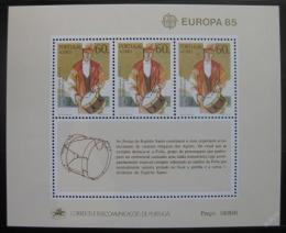 Poštové známky Azory 1985 Európa CEPT Mi# Block 6