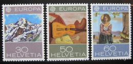 Poštové známky Švýcarsko 1975 Európa CEPT, umenie Mi# 1050-52