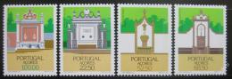Poštové známky Azory 1986 Regionální architektura Mi# 377-80