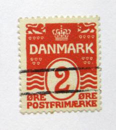 Poštová známka Dánsko 1917 Nominál Mi# 43 B
