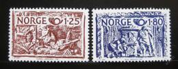 Poštové známky Nórsko 1980 Severská spolupráce Mi# 821-22
