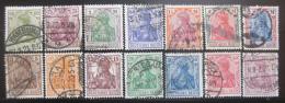 Poštové známky Nemecko 1920 Germania Mi# 140-53 Kat 35€