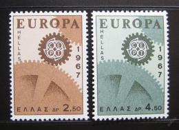 Poštové známky Grécko 1967 Európa CEPT Mi# 948-49