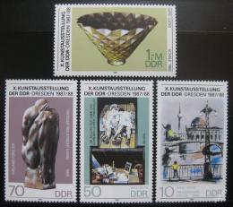 Poštové známky DDR 1987 Výstava umenie Mi# 3124-27