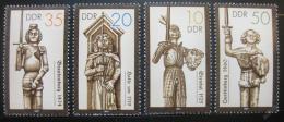 Poštové známky DDR 1987 Sochy Rolanda Mi# 3063-66
