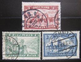 Poštové známky Nemecko 1924 Architektúra Mi# 364-66