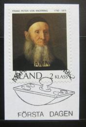 Poštová známka Alandy 1992 Reverend Knorring na papíøe Mi# 56