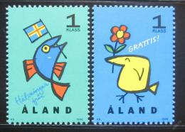 Poštové známky Alandy 1996 Pozdravy Mi# 107-08
