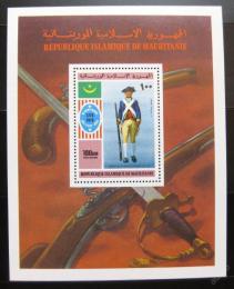 Poštová známka Mauritánia 1976 Vojenská uniforma Mi# Block 14