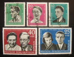 Poštové známky DDR 1961 Portréty Mi# 849-53